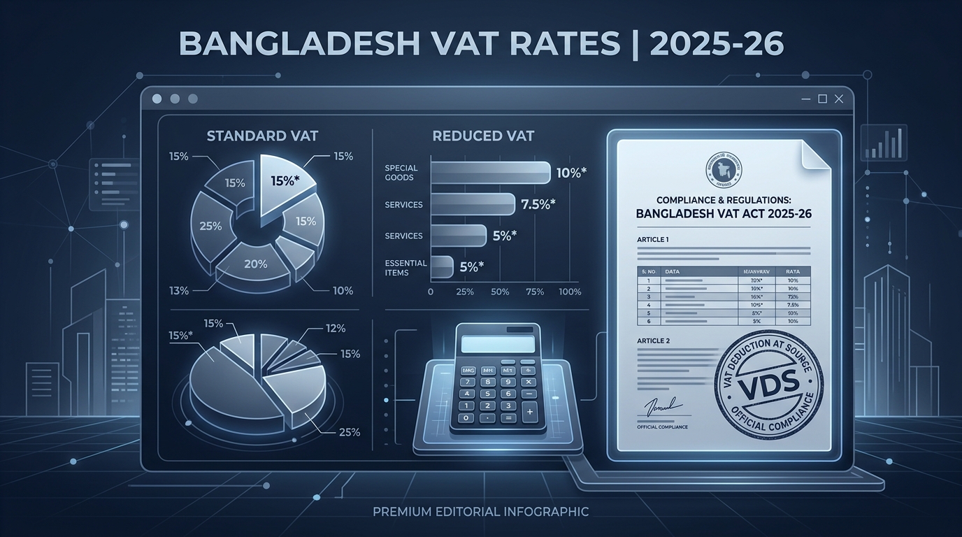 VAT Rate in Bangladesh 2025–26: NBR Rates, Chart & Guide