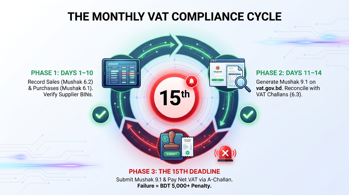 VAT Return in Bangladesh: Mushak 9.1 Filing Guide (2026)